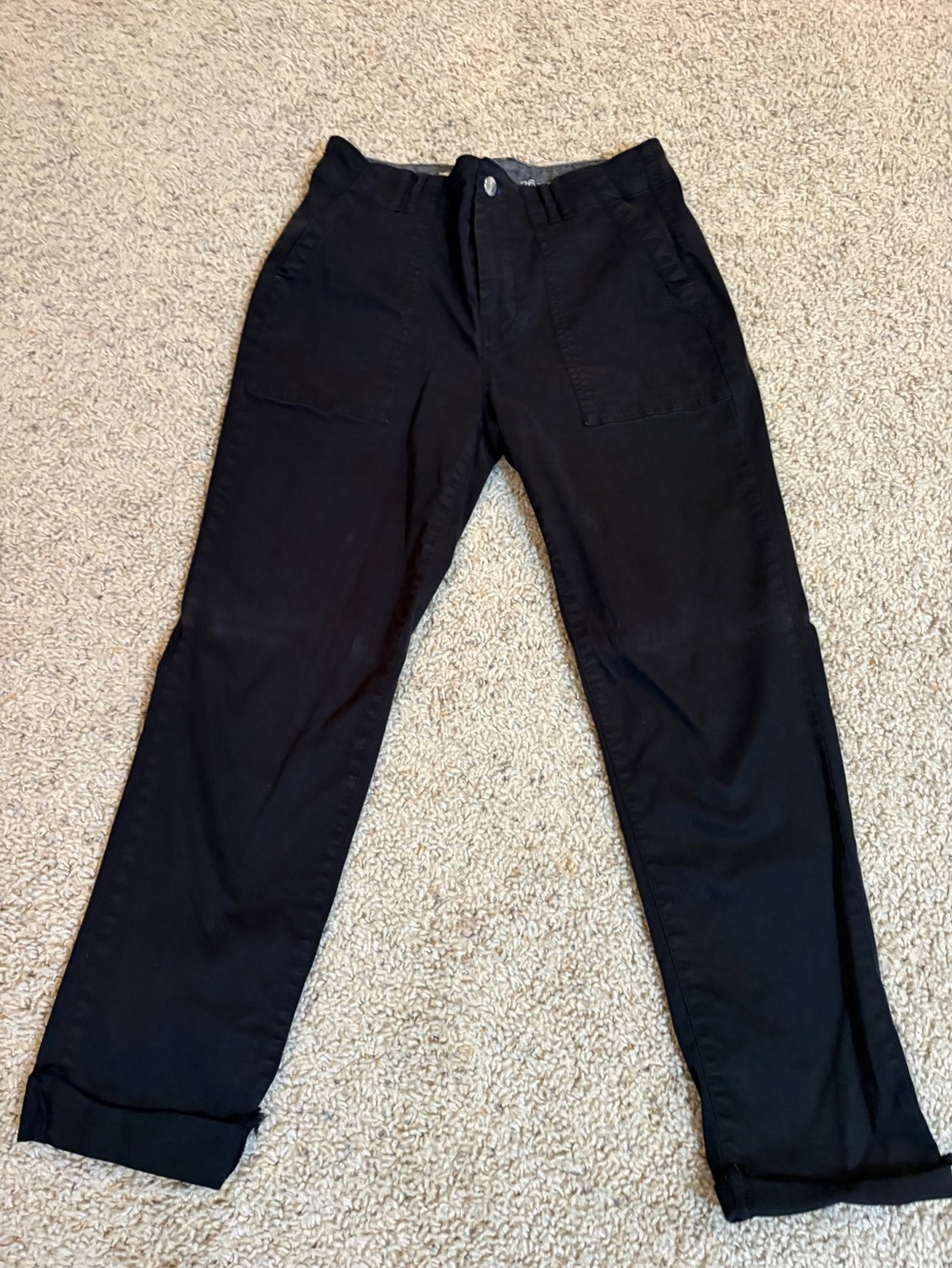 Womens pilcro straight leg black pant